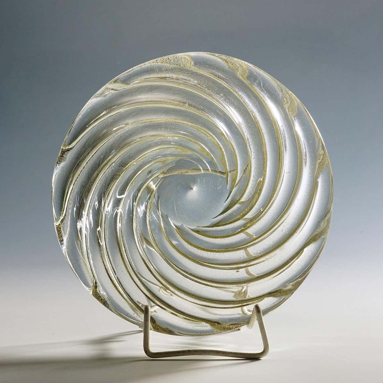 Venini Art Glass Bowl ''Diamante'' By Paolo Venini, Murano 1930s photo 740.0