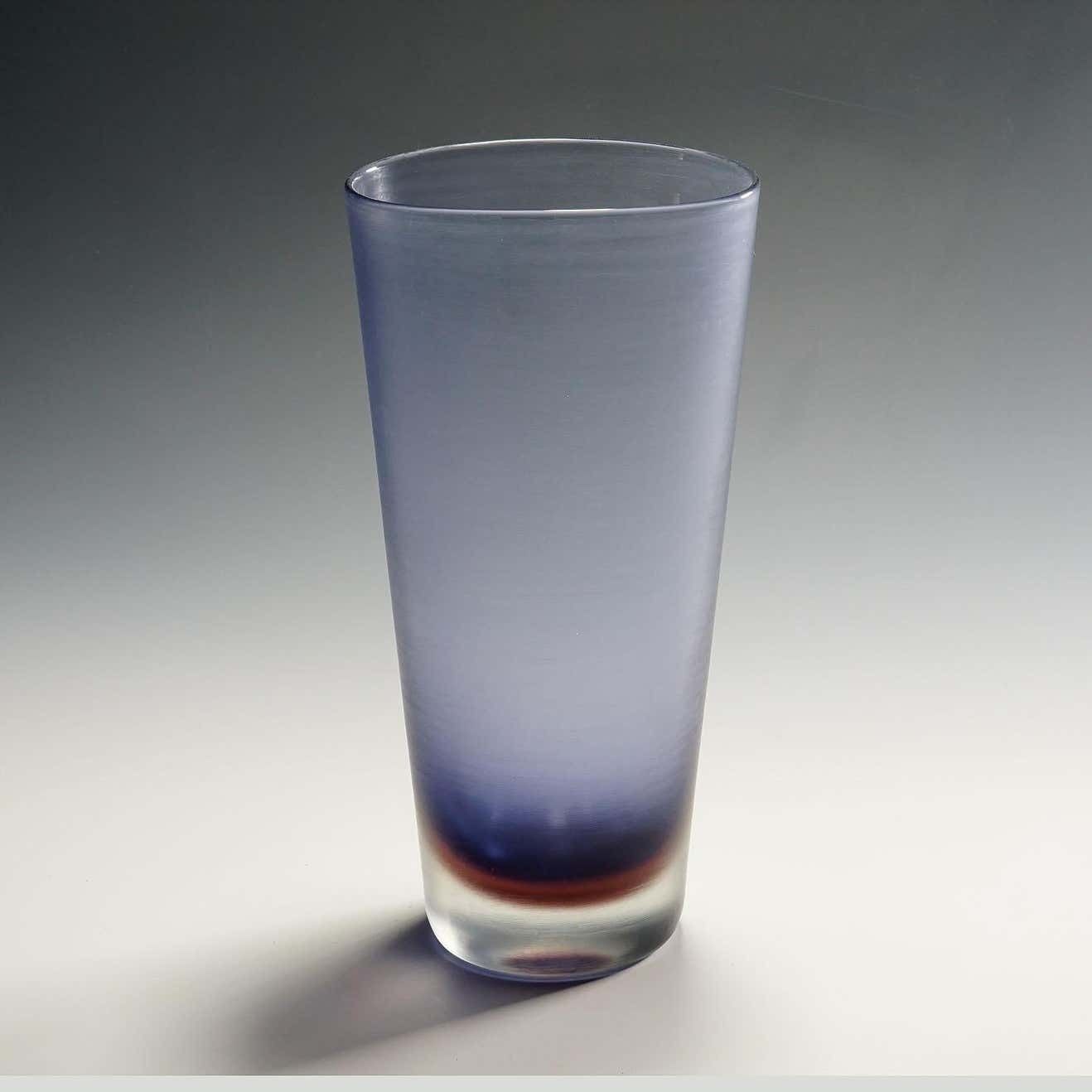 Grote Venini Kunstglazen Vaas Met Inciso Decoratie – Paolo Venini, Murano 1956 photo for sale