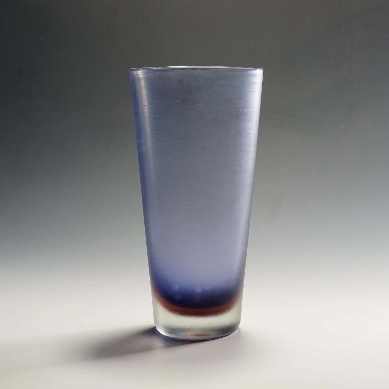 Grote Venini Kunstglazen Vaas Met Inciso Decoratie – Paolo Venini, Murano 1956 photo Woonaccessoires