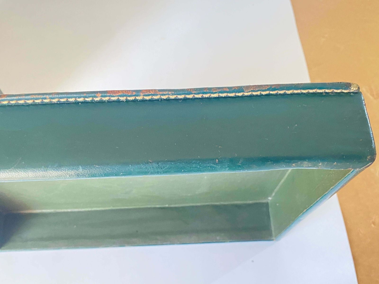 Desk Accessories, Letter Holder By Jacques Adnet And Letter Tray Paper Holder photo Home Decor