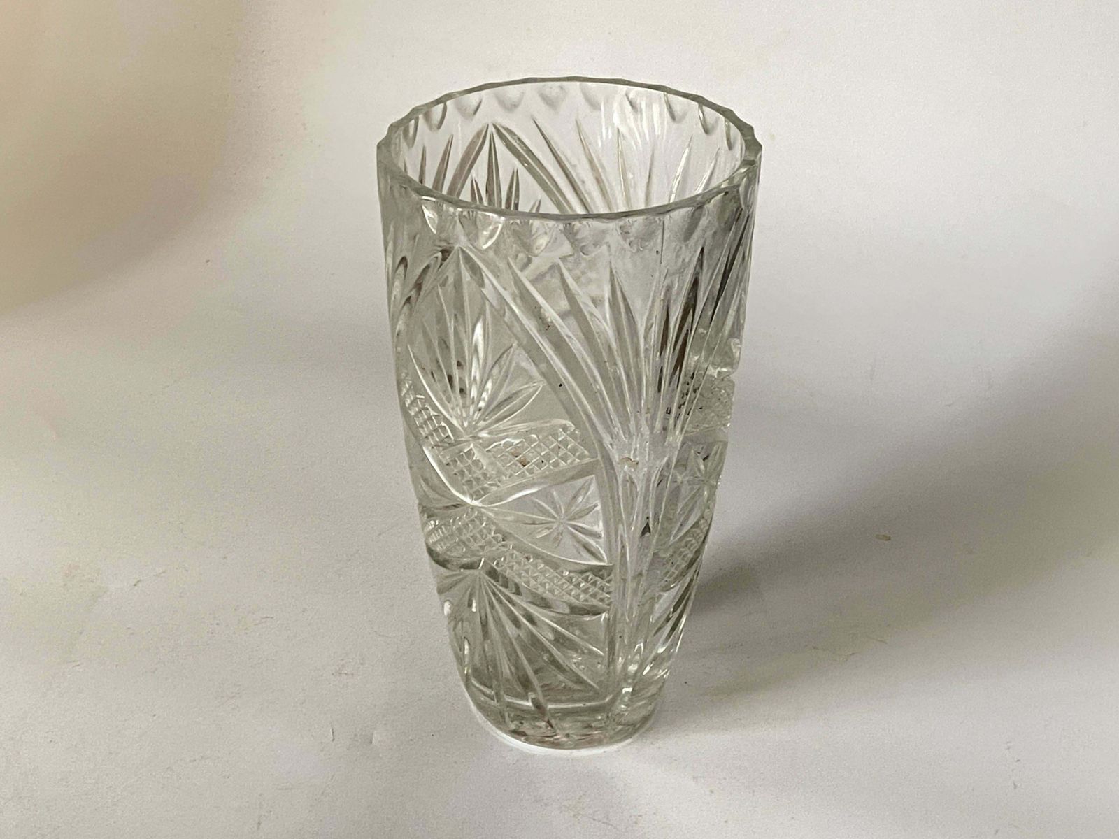 Vase, Champain Cooler In Glass, Art Deco Style, White Color, France, 1940 photo Home Decor