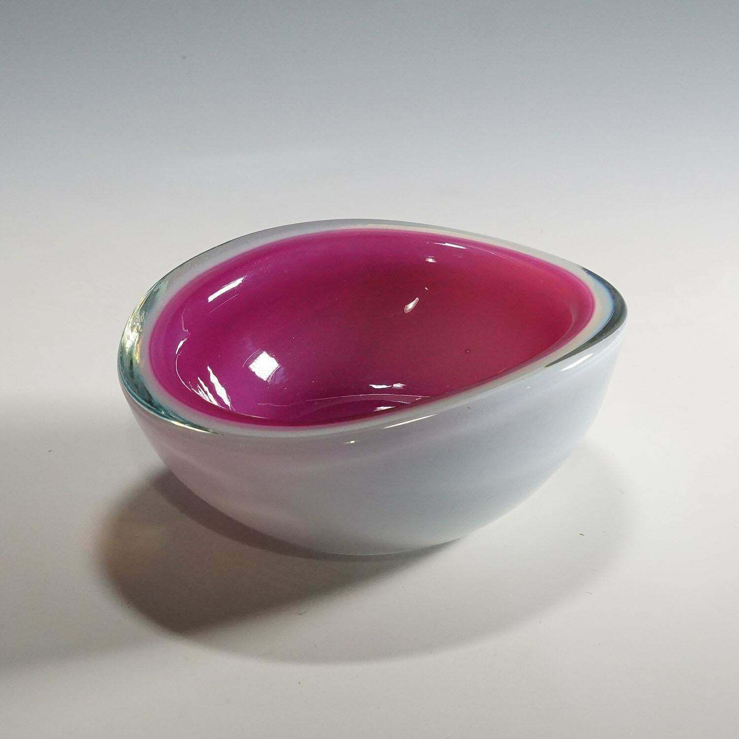 Archimede Seguso "Alabastro" Art Glass Bowl, Murano, Italy, Ca. 1958 photo for sale