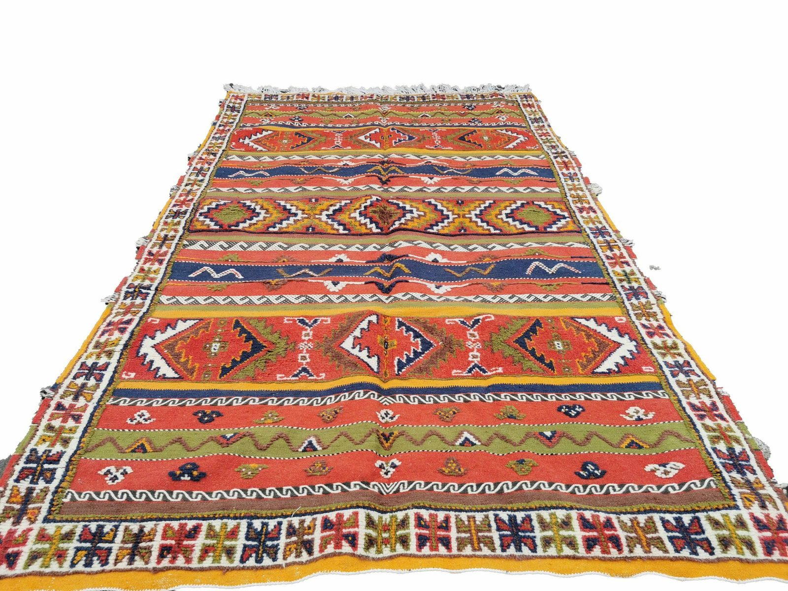 R184 Handmade Moroccan Berber Rug. Camel Wool Carpet photo furniture