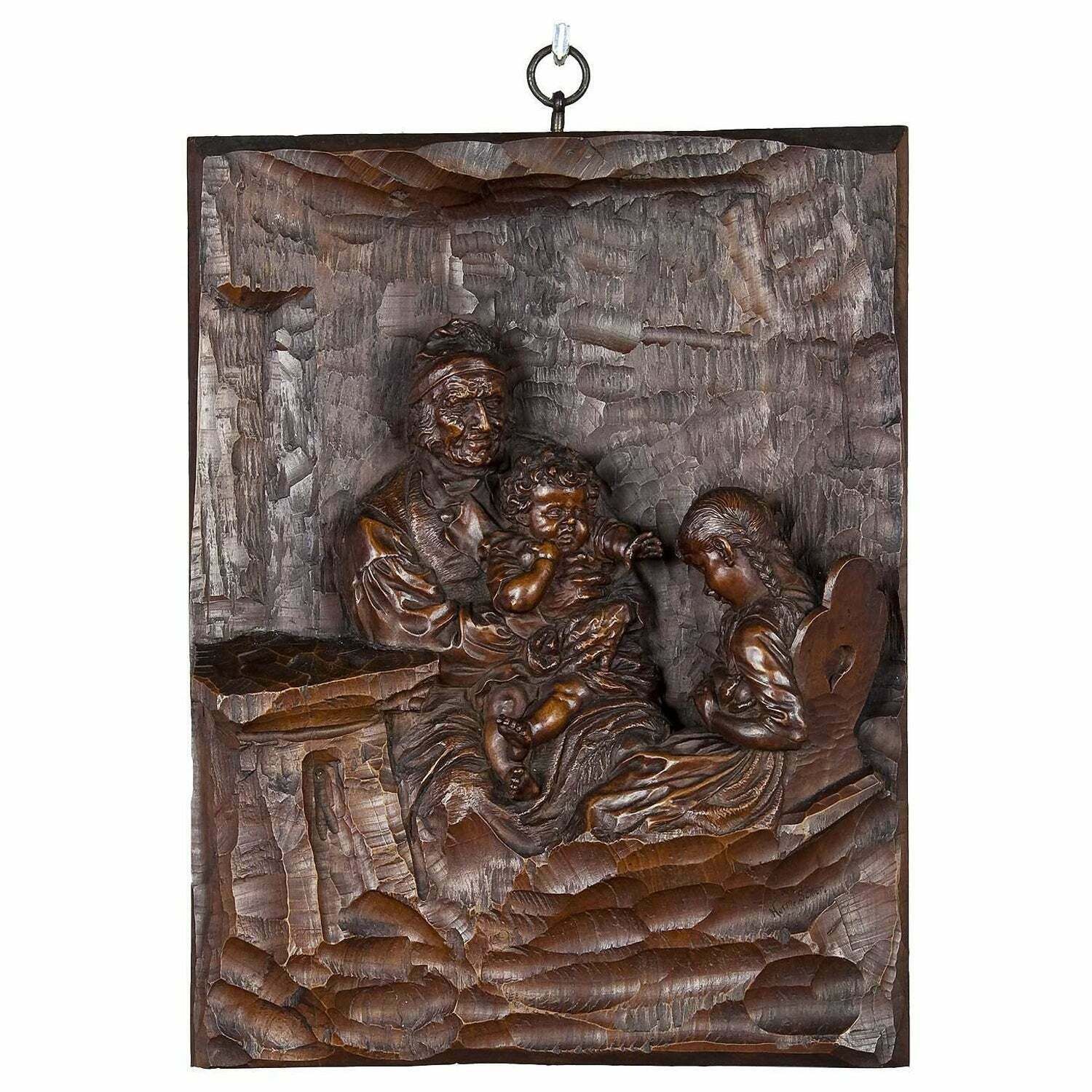 Relief Woodcarving By Hermann Steiner Meran 19th Century