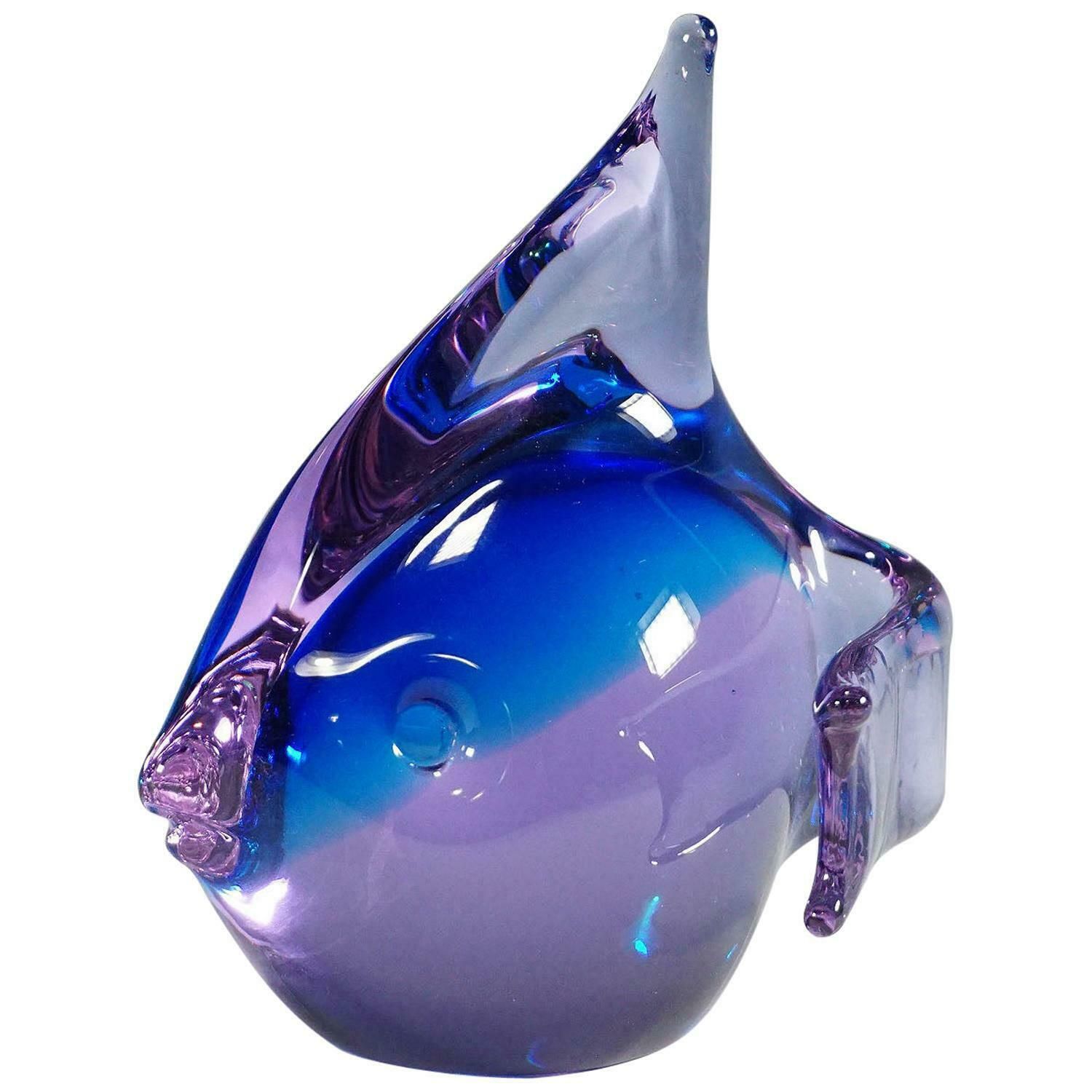 Murano Fish Sculpture By Livio Seguso For Gral, Germany, Ca. 1970ties