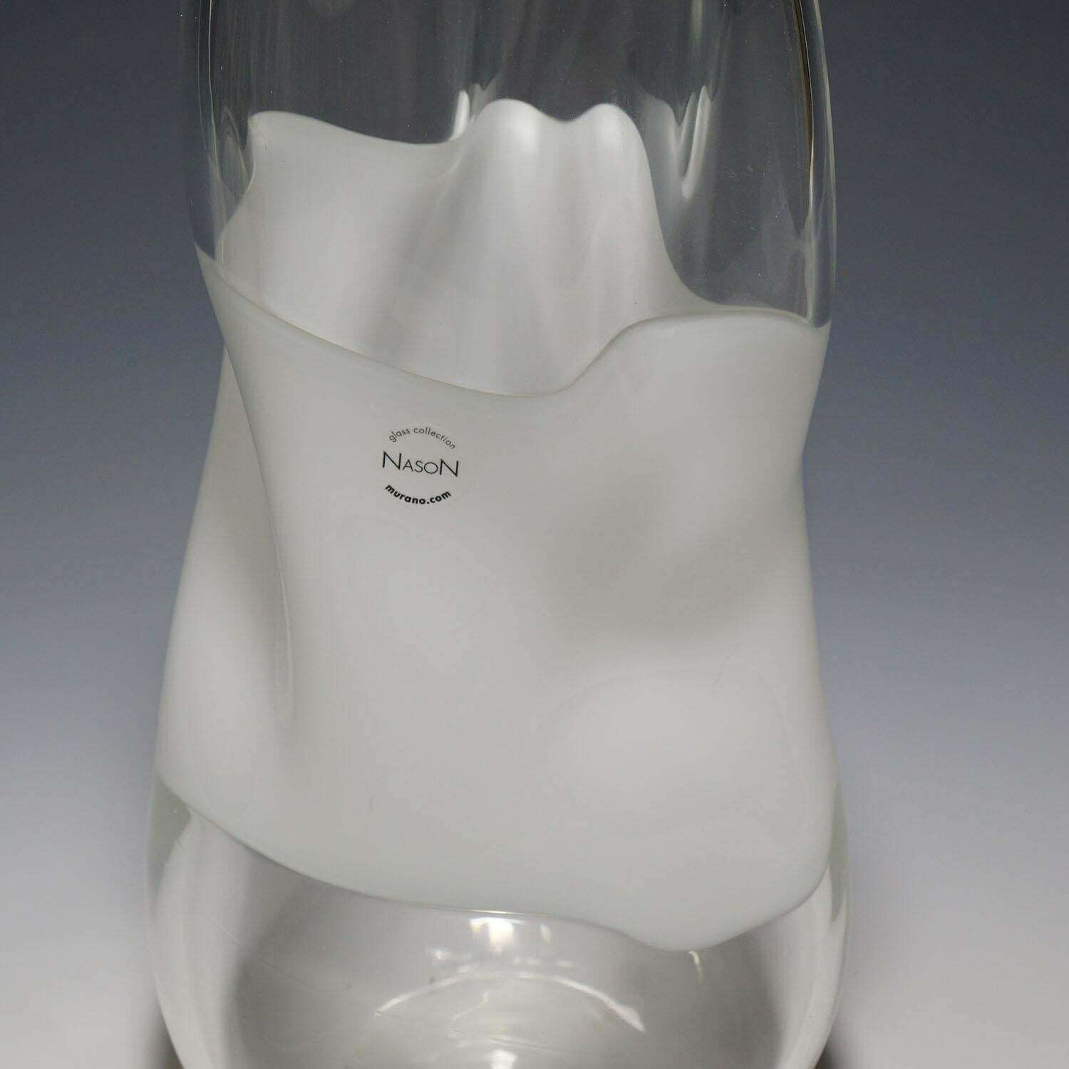 Large Incalmo Murano Art Glass Vase By V. Nason & C. Ca. 1990s photo vinterior