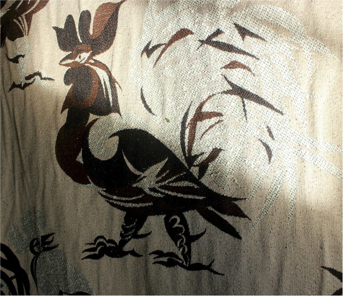 Roll Of Edinburgh Weavers "Cockerels" Fabric,