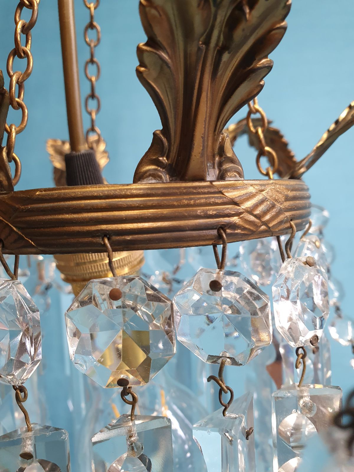 Early 20th Century Small Lustre Chandelier photo vinterior