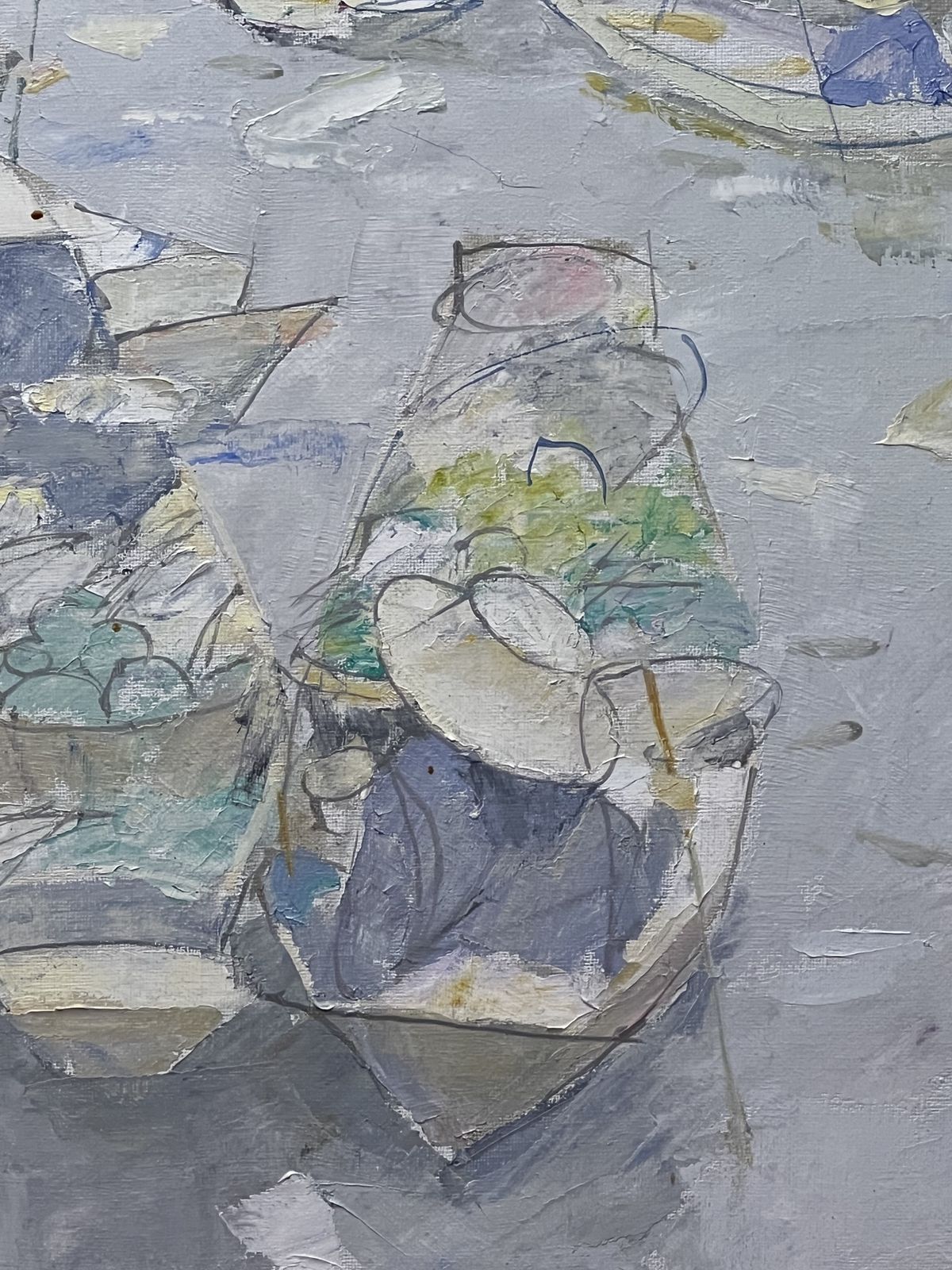 Impressionist 'Canal Vendors In Thailand' Artwork By Thai Artist Patamares Livisit photo Art