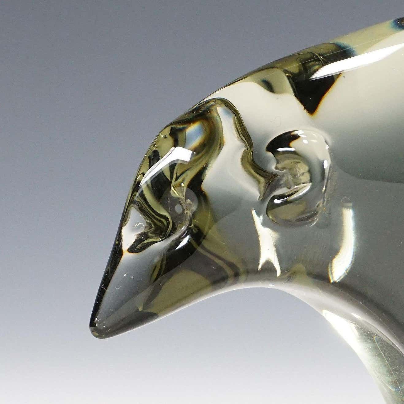 Sculpture Of A Ice Bear Designed By Livio Seguso Ca 1970s photo for sale