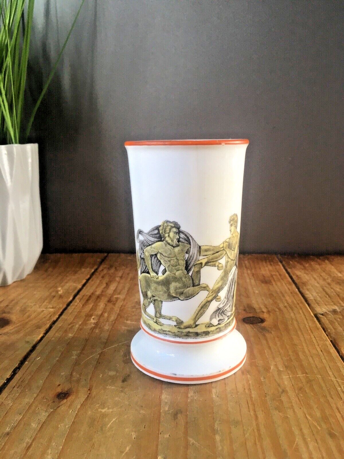 Antique Greek Mythology Lapiths & The Centaurs Battle Neoclassical Spill Vase photo furniture