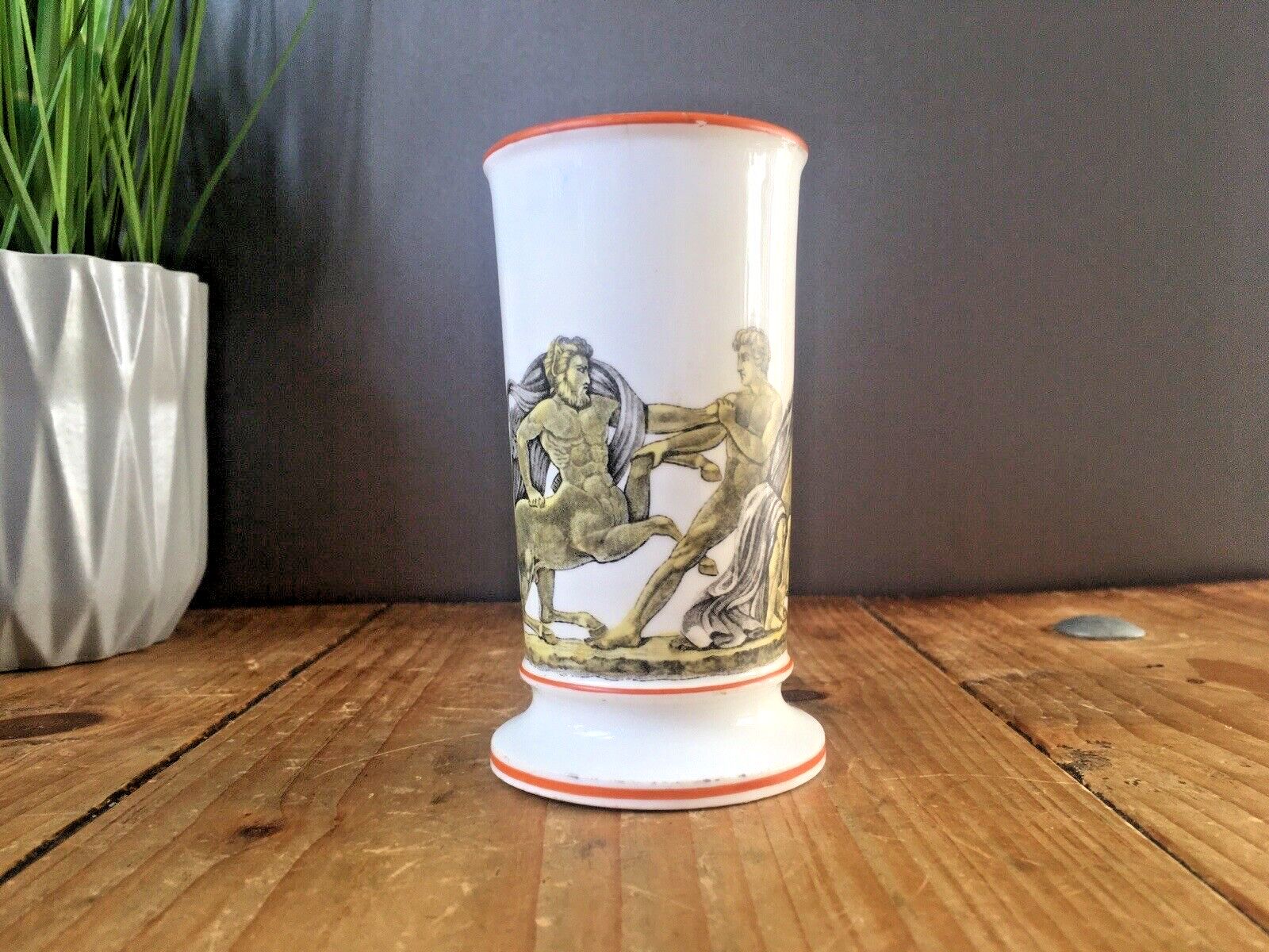 photo for sale Antique Greek Mythology Lapiths & The Centaurs Battle Neoclassical Spill Vase