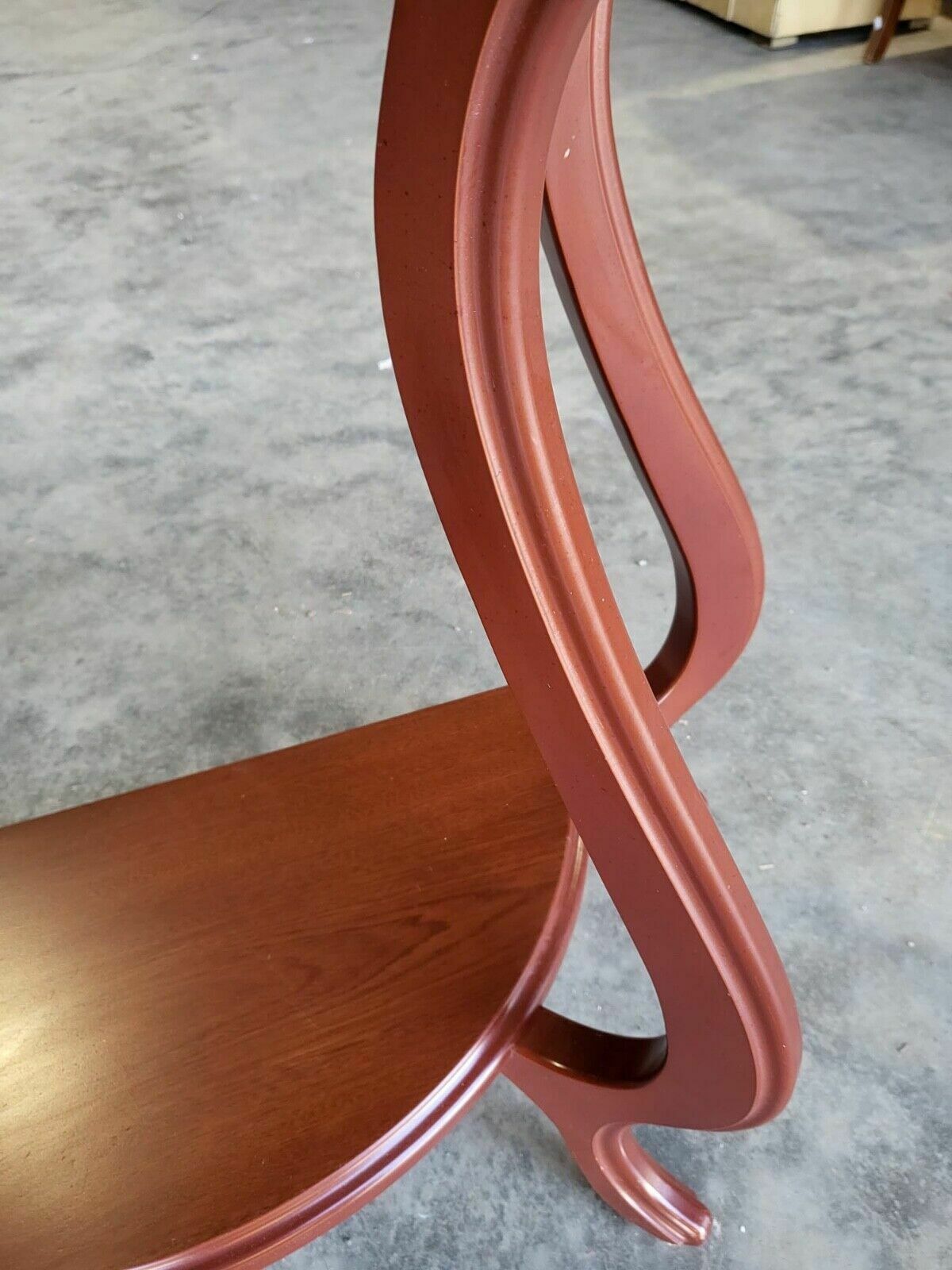 photo for sale Antique Repro French Serpentine 2 Tier Console Hall End Lamp Table Tall