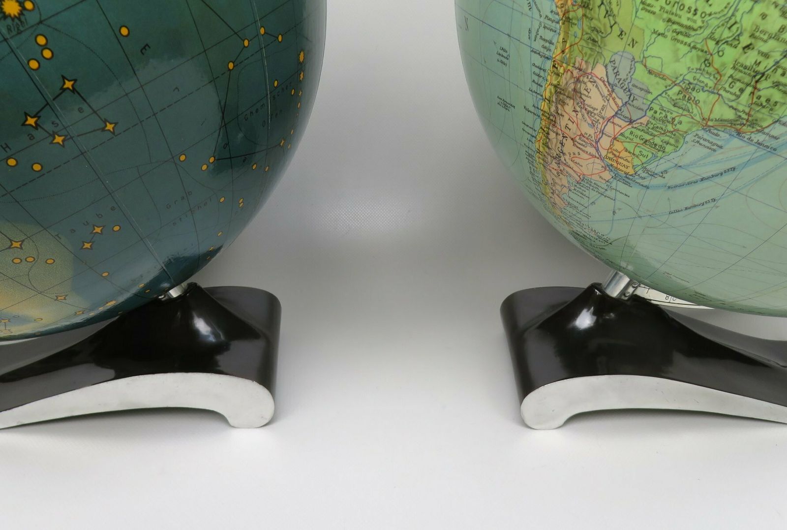 Extraordinary Globes Columbus Duo Earth Globe And Columbus Celestial Globe, 1950s, Set Of 2 photo 8914.8