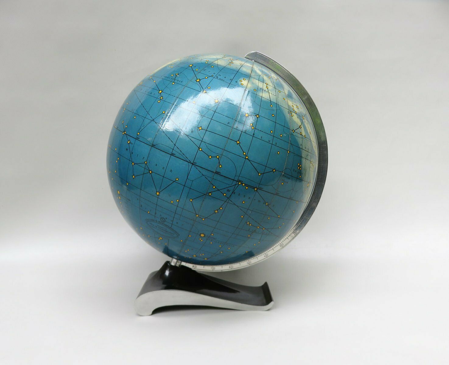 Extraordinary Globes Columbus Duo Earth Globe And Columbus Celestial Globe, 1950s, Set Of 2 photo vintage