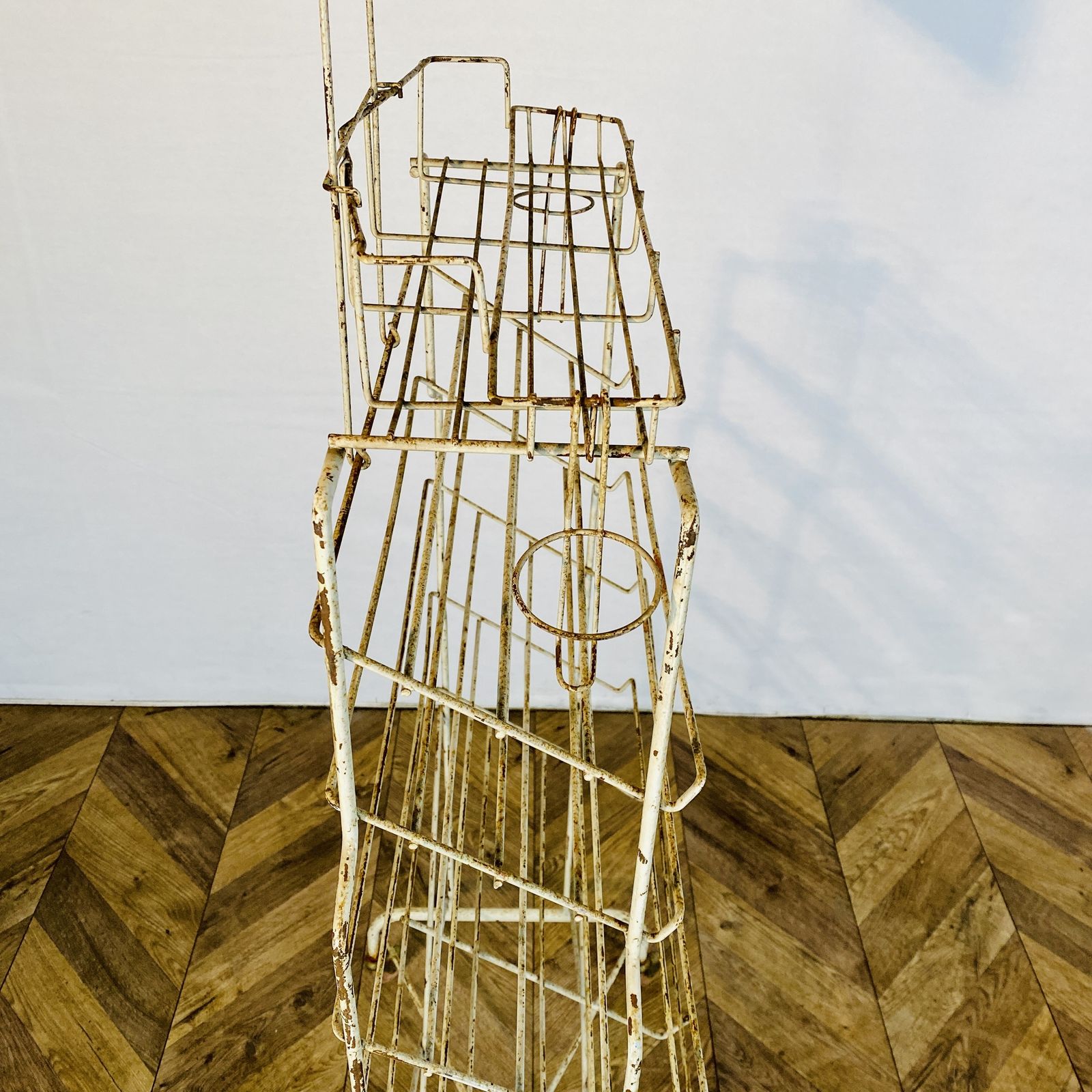 Vintage French Metal 6 Tier Shop Display Stand, 1970s photo for sale