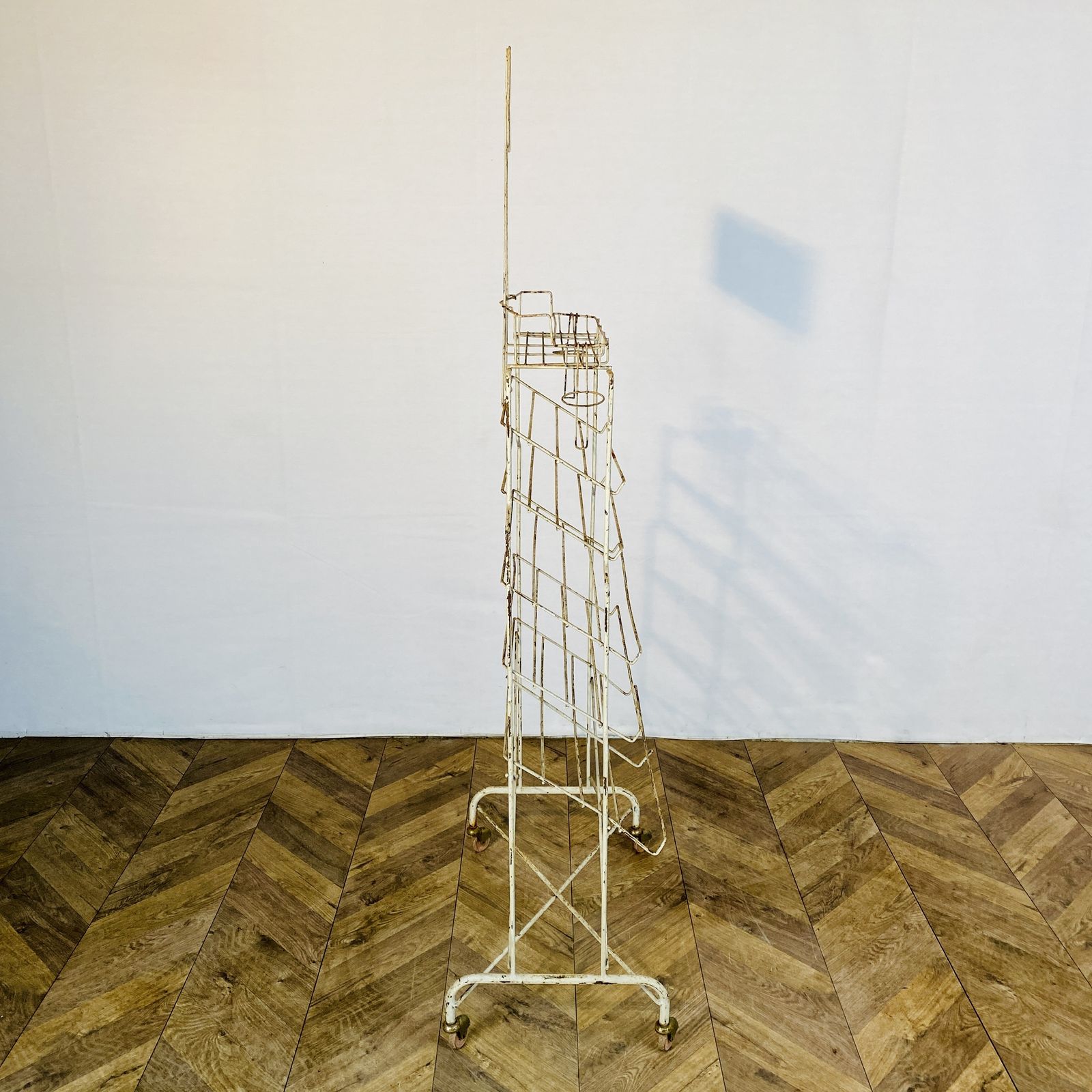 photo for sale Vintage French Metal 6 Tier Shop Display Stand, 1970s