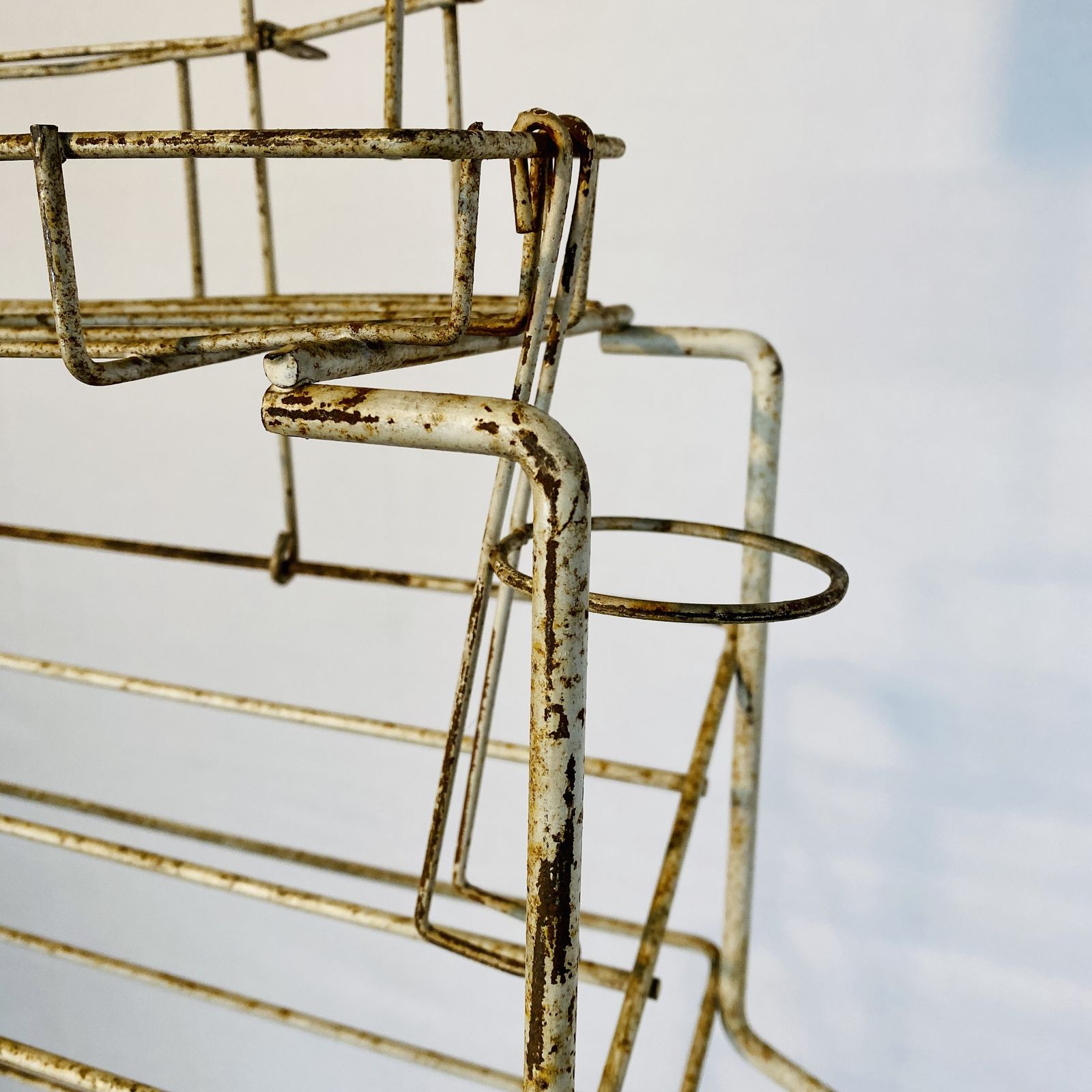 photo buy Vintage French Metal 6 Tier Shop Display Stand, 1970s