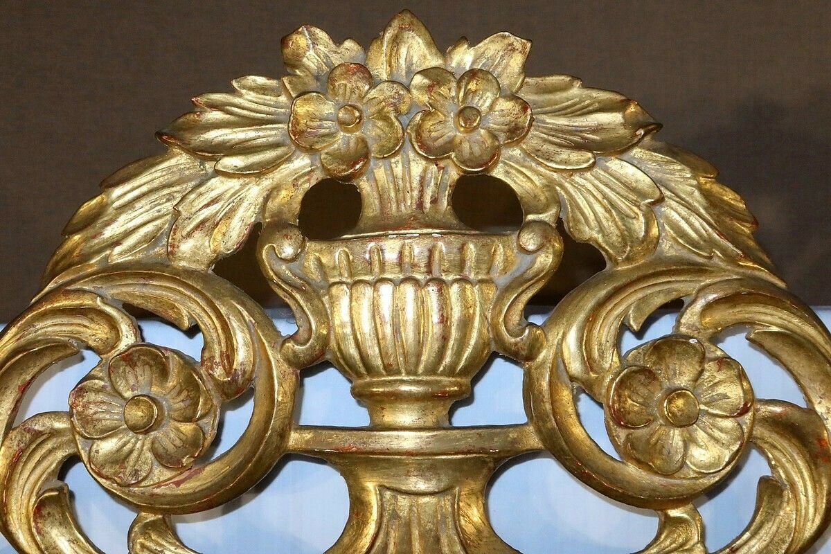 Golden Wood Mirror, Louis XVI Style, Early 20th Century photo Home Decor