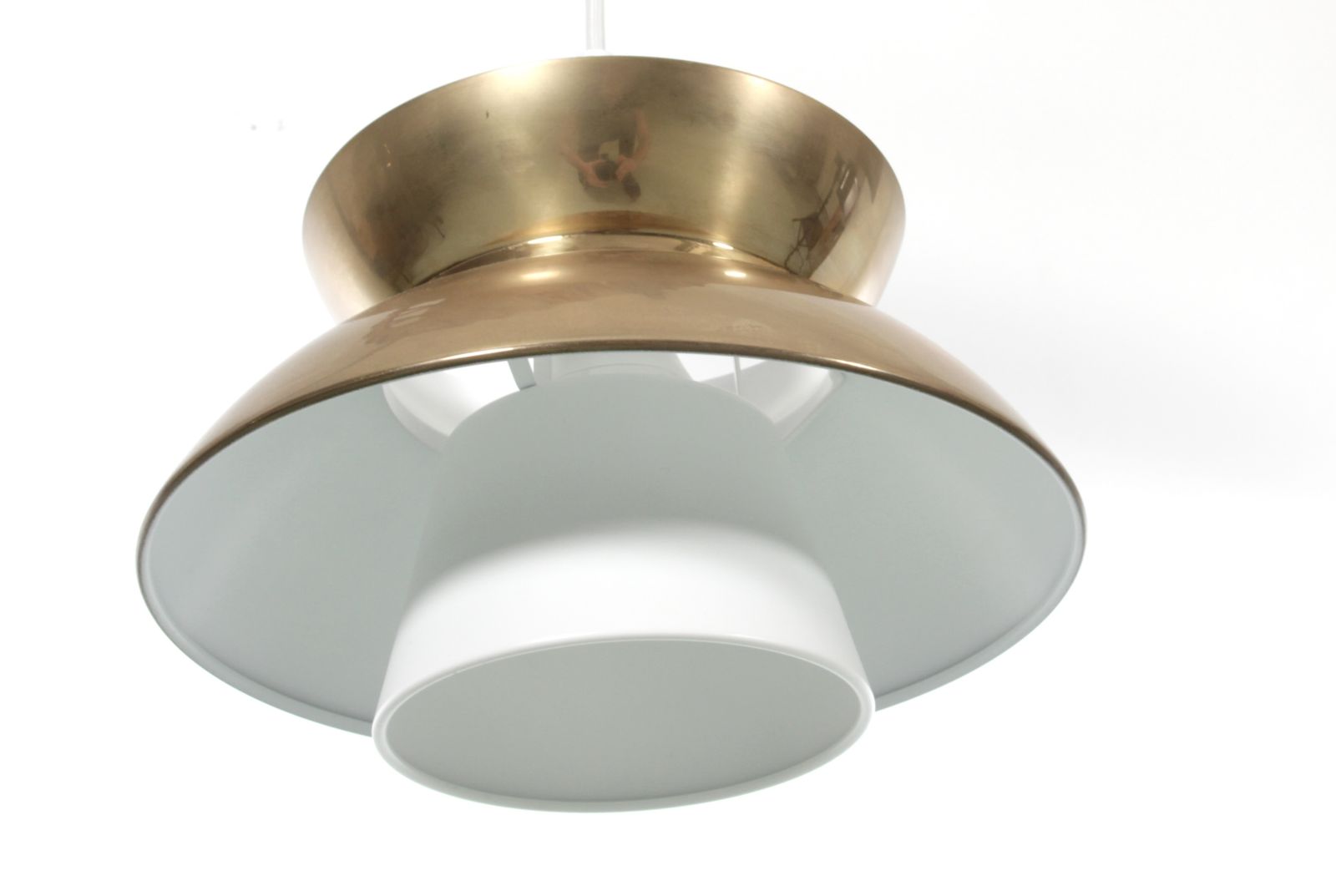 Mid Century Modern Scandinavian Pendant Lamp Doo Wop Light Brass  By Louis Poulsen photo furniture