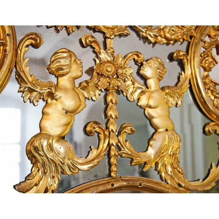 Palace Mirror, Giltwood, Italy 1750/1770 photo Home Decor