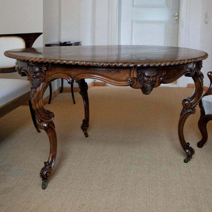Center Table By Franz Xaver Fortner, Rococo, Germany C. 1840 photo buy