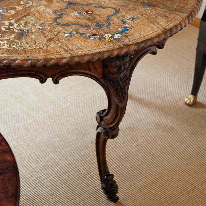 Center Table By Franz Xaver Fortner, Rococo, Germany C. 1840 photo vintage