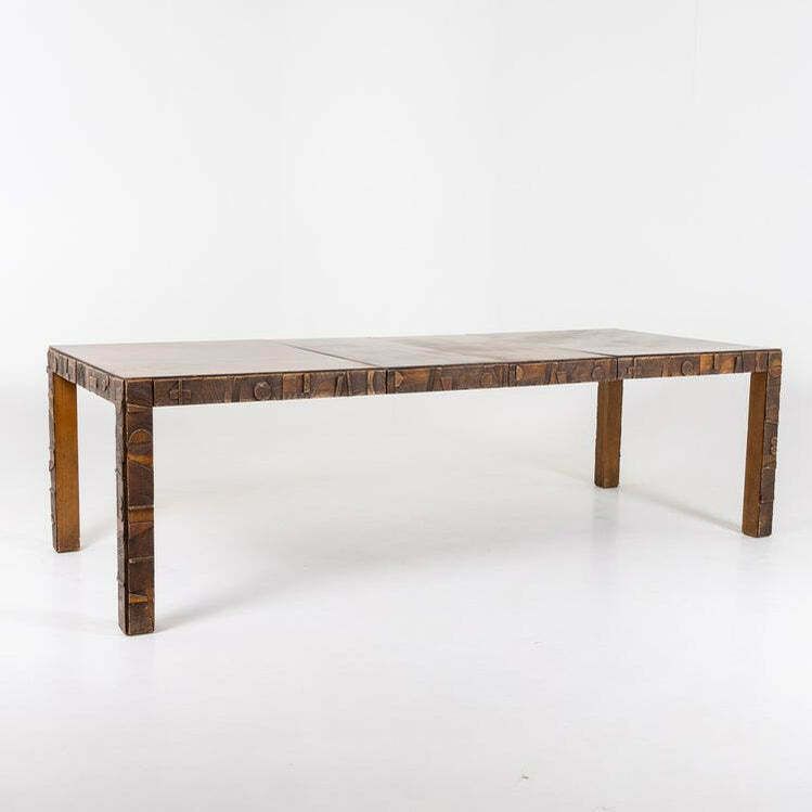 Brutalist Dining Table, The Lane Co, Altavista, USA 1960s photo 3978.0