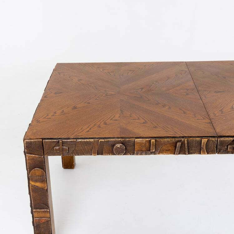 Brutalist Dining Table, The Lane Co, Altavista, USA 1960s photo vintage