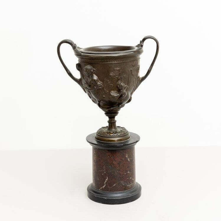 Bronze Tazzas After A Pompeian Antique, Italy 19th Century photo vinterior
