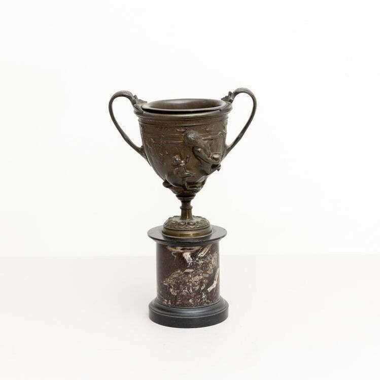 photo for sale Bronze Tazzas After A Pompeian Antique, Italy 19th Century