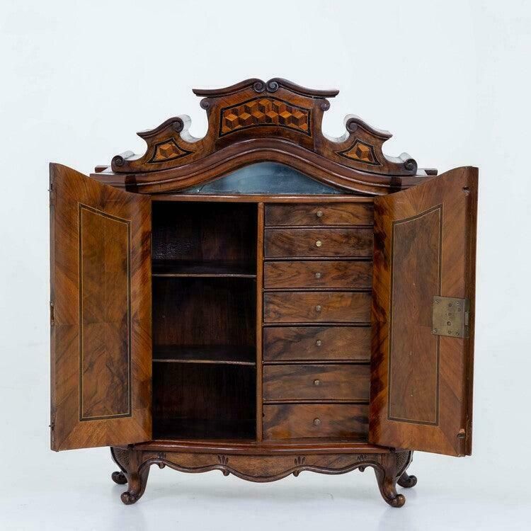 Miniature Baroque Cabinet Southern Germany Mid 18th Century photo Furniture