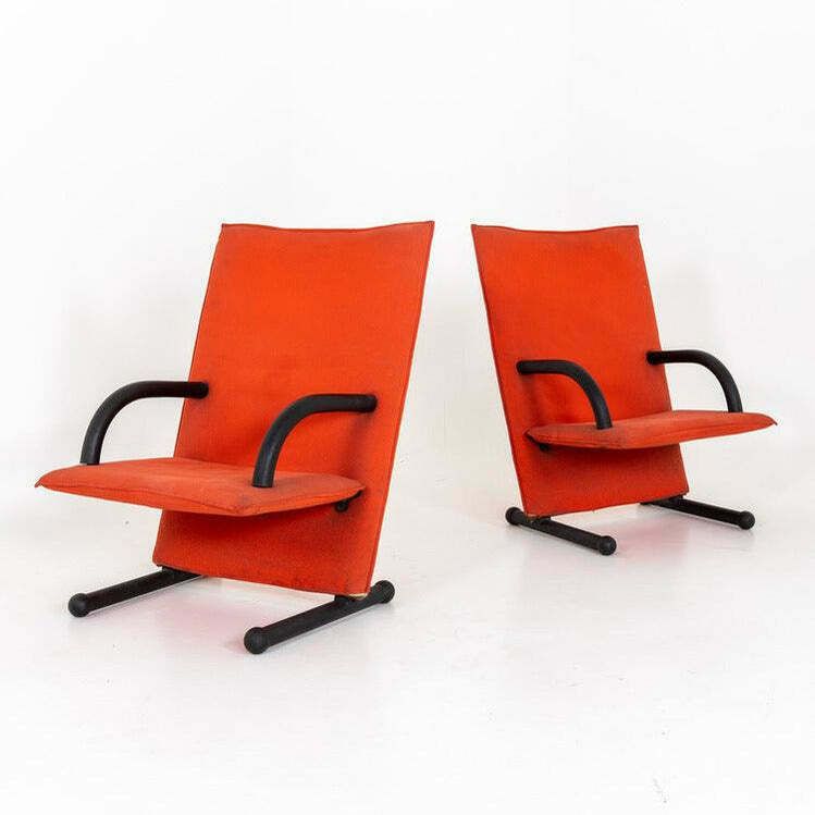 T Line Armchairs By Burkhard Vogtherr For Arflex, 1982