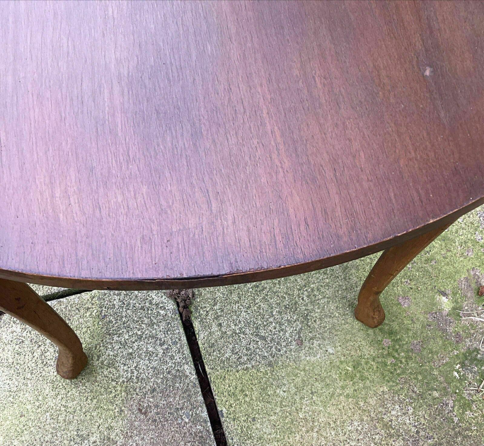photo furniture Cws Wooden Sewing Work Table.. Lift Up Lid To Lined Interior Section.