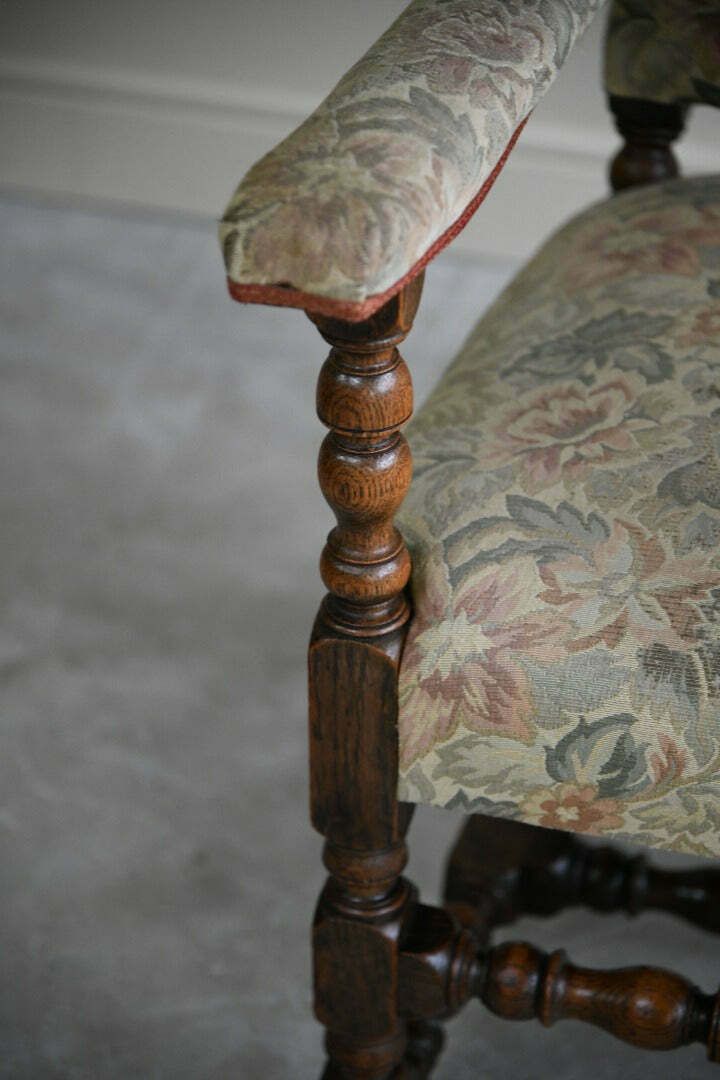 Early 20th Century Upholstered Carver Chair photo 295.0