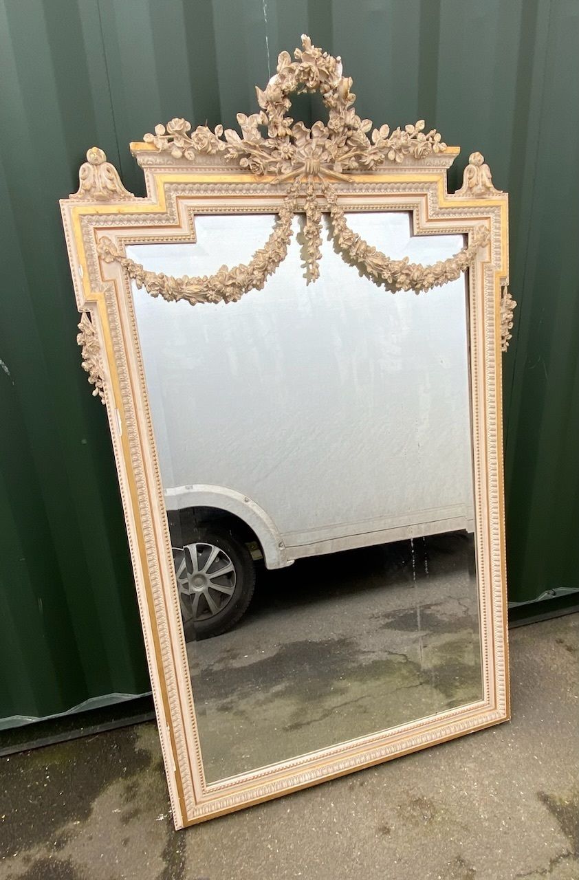 photo for sale Wonderful Large French 19th Century Wall Mirror