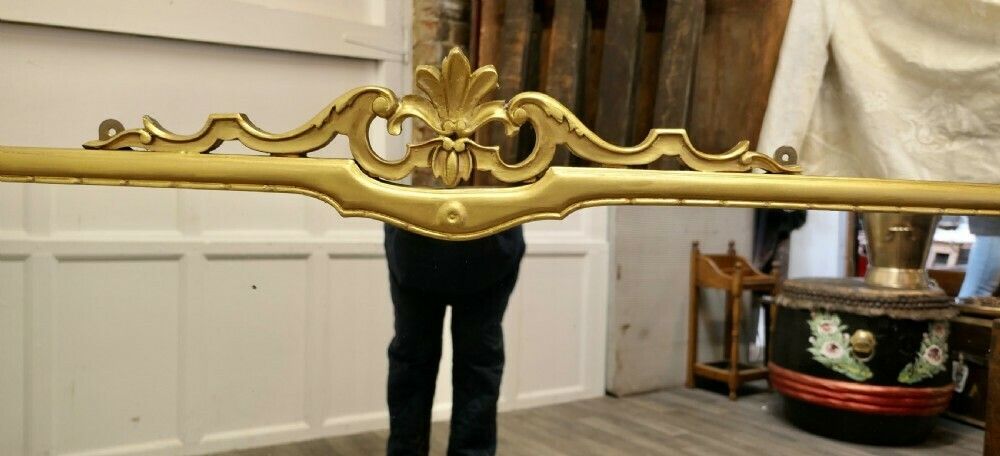 A Very Large Art Nouveau Gilt Over Mantle Mirror photo vinterior