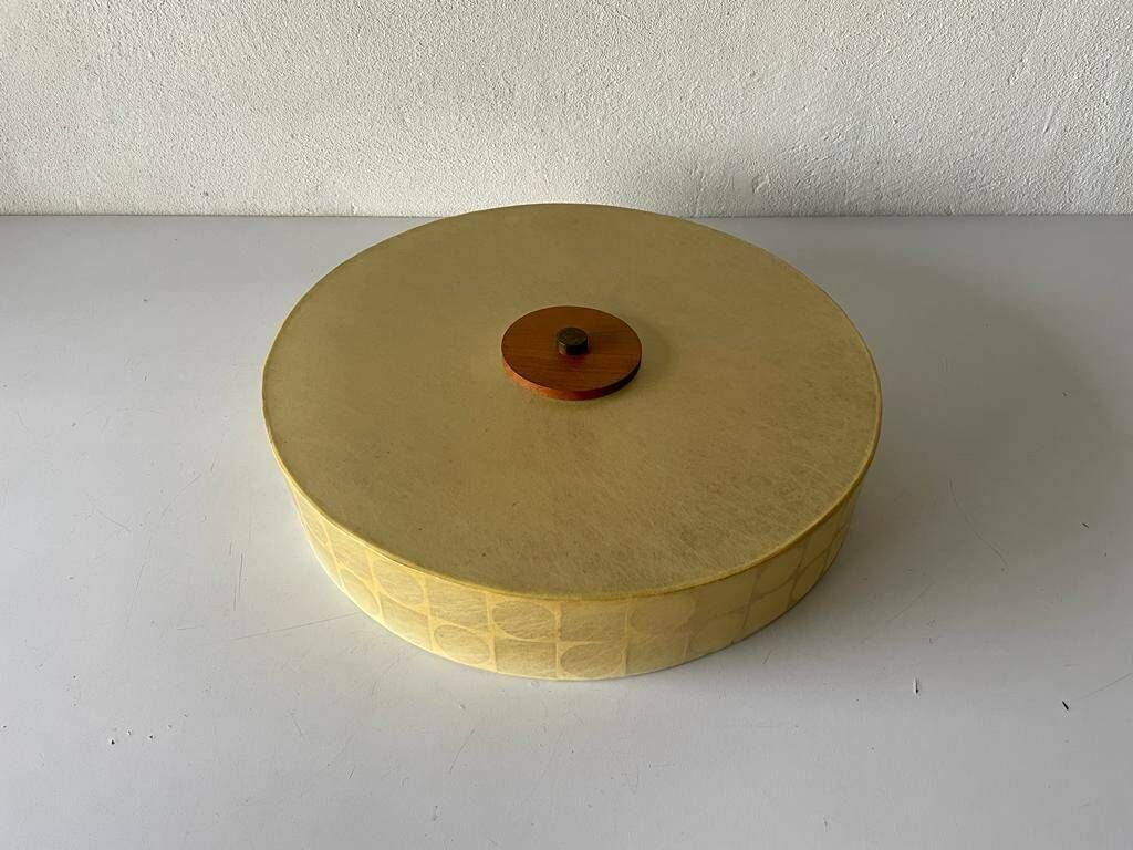 Round Cocoon Large Flush Mount Ceiling Lamp By Goldkant, Achille Castiglioni Era, 1960s, Germany photo furniture