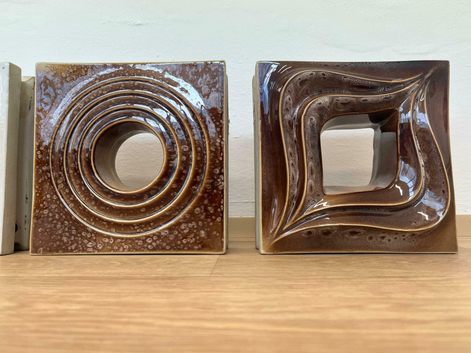 Unique Design Ceramic Tiles / Czechoslovakia, 1960s   Never Used, 23 Pieces photo vintage