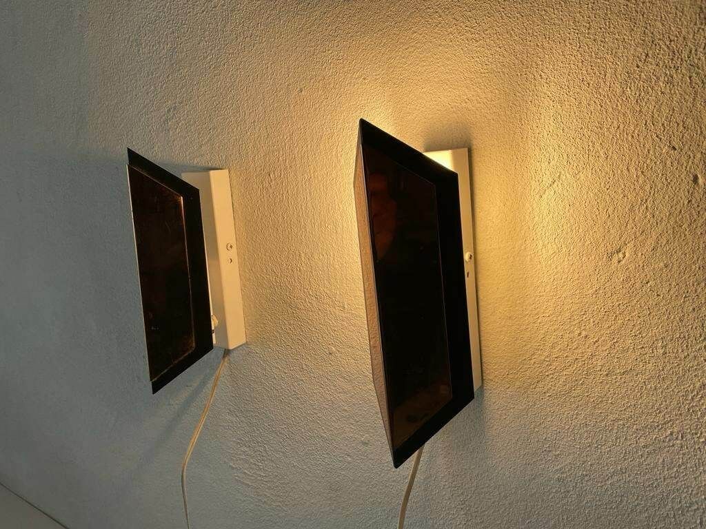 photo furniture Copper Coloured Geometric Design French Pair Of Sconces, 1950s, France