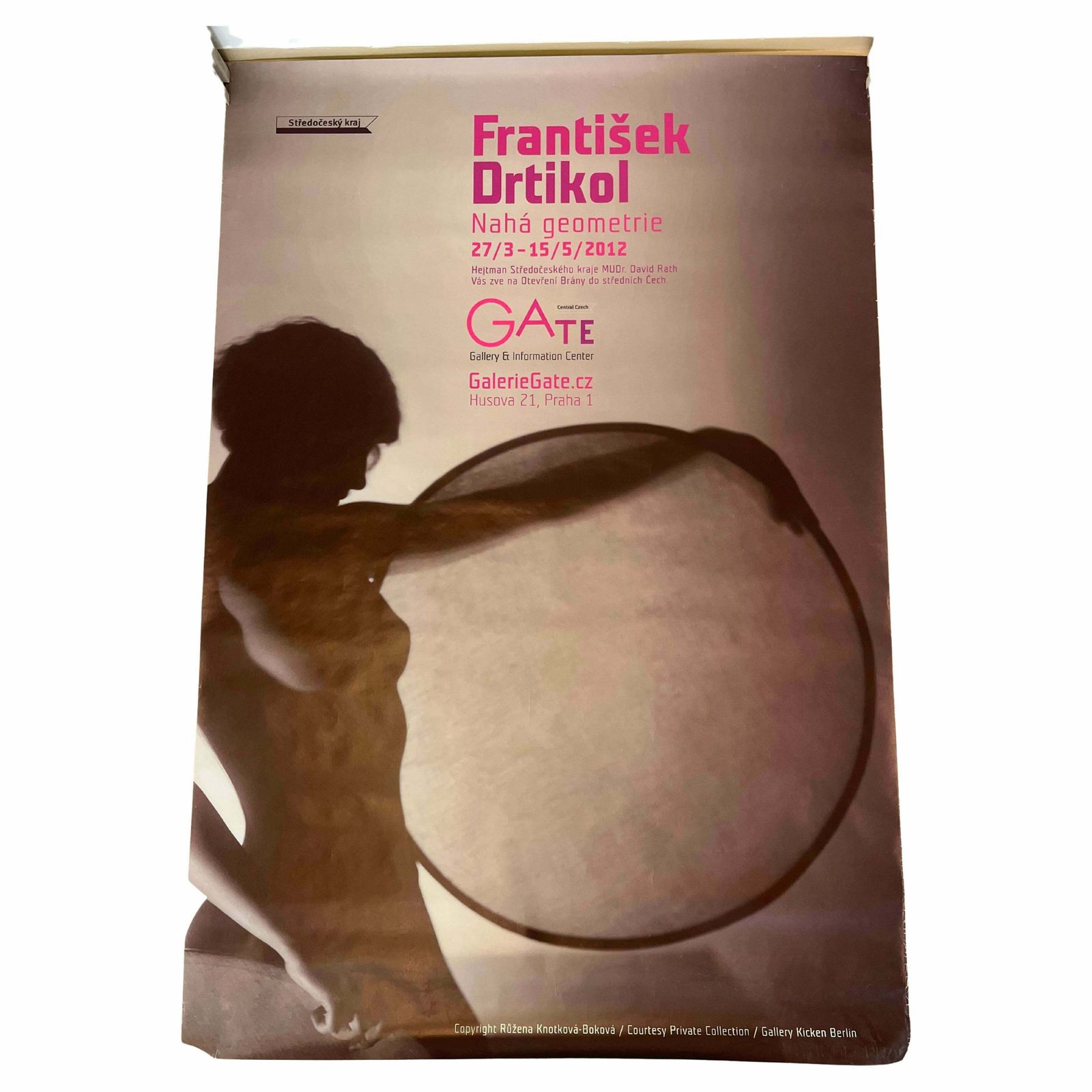 Huge Frantisek Drtikol Exhibition Poster In Prag   Czechoslovakia / 2003