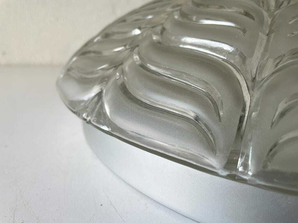photo furniture Glass And Metal Large Flush Mount Ceiling Or Wall Lamp By Peill Und Putzler, 1970s, Germany