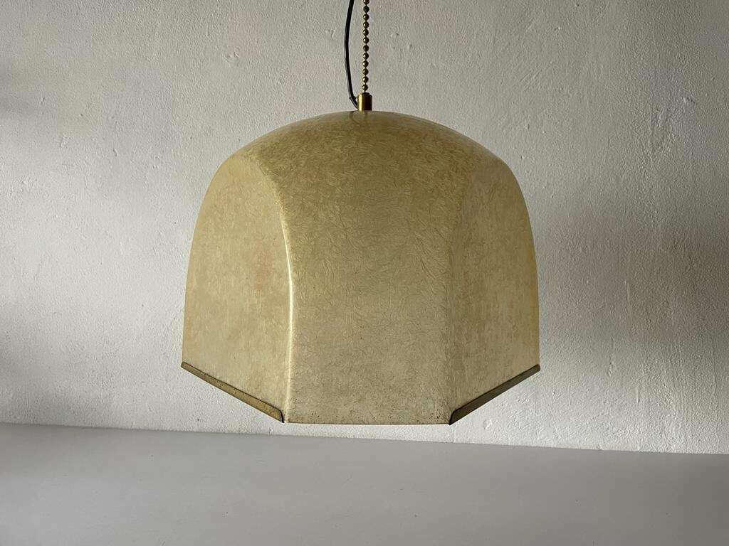 Extraordinary Italian Design Fiberglass Xl Pendant Lamp, 1960s, Italy photo for sale