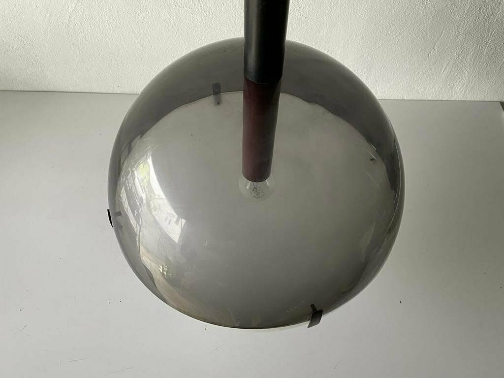 photo for sale Very Rare 2 Piece Grey & White Plexiglass Ball Design Italian Xl Ceiling Lamp, 1960s, Italy