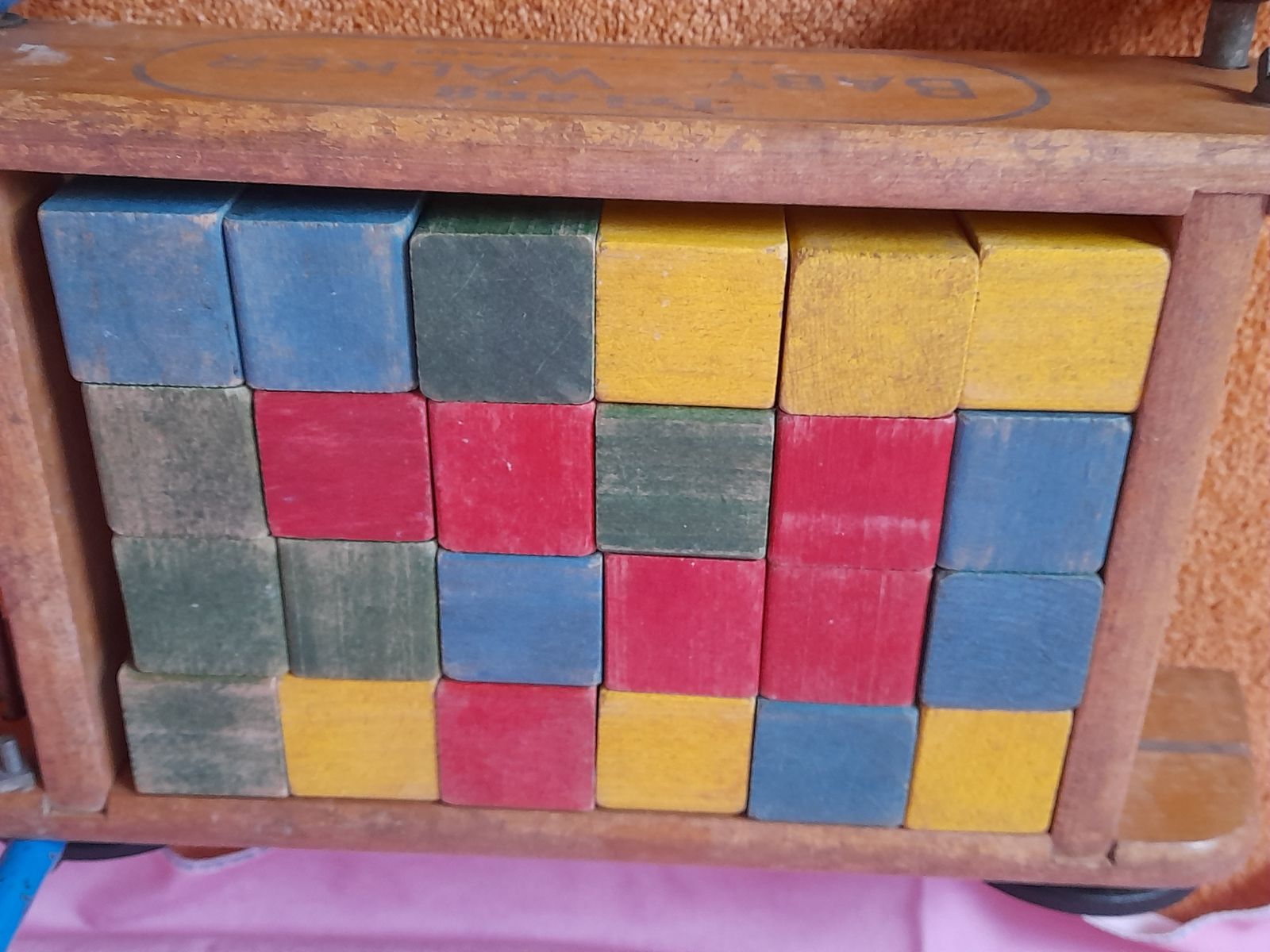 Tri Ang Baby Walker Complete With Original Blocks photo Home Decor