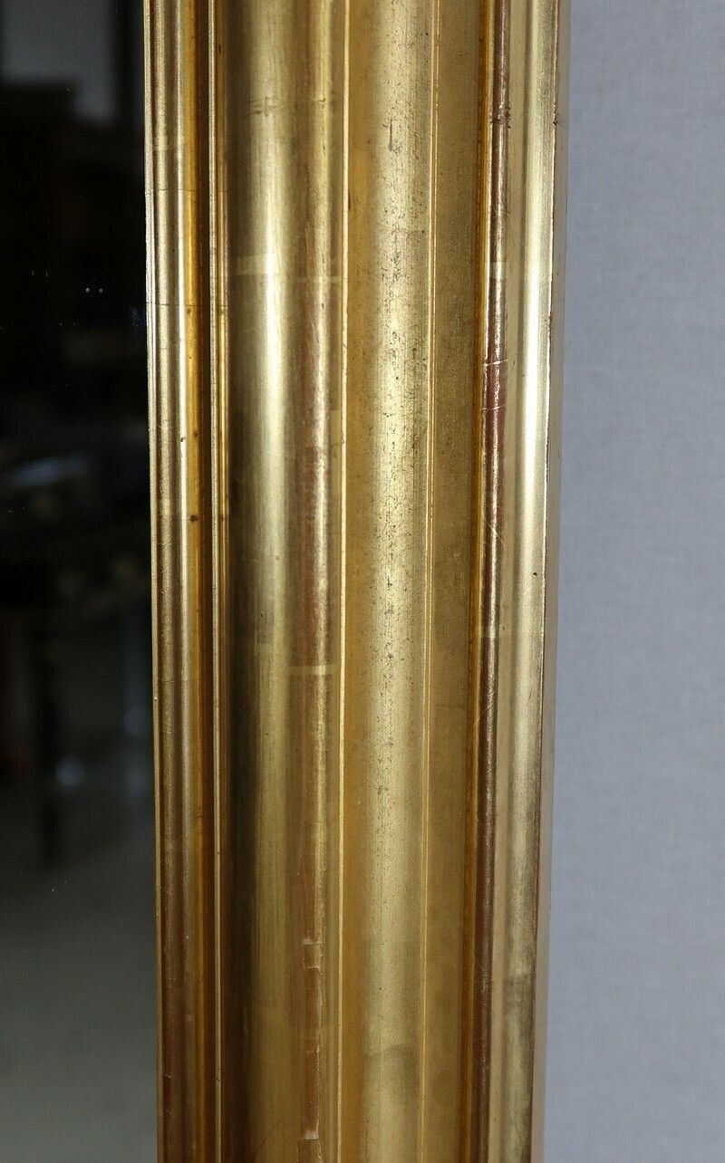 Important Mirror Gilded With Gold Leaf, Louis Philippe Period   Mid 19th Century photo vintage