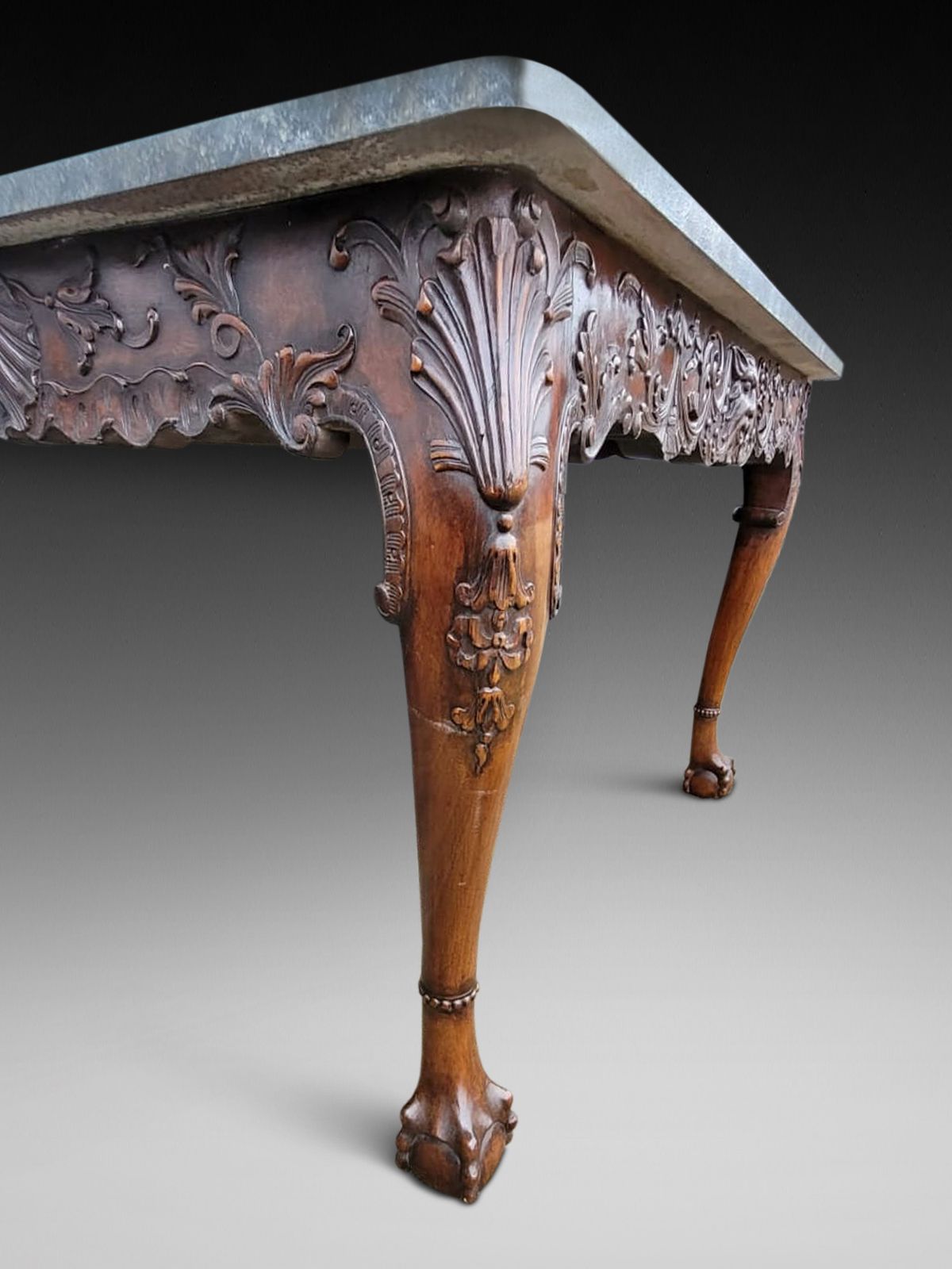 Pair Of Georgian Style Mahogany Console Tables photo Furniture