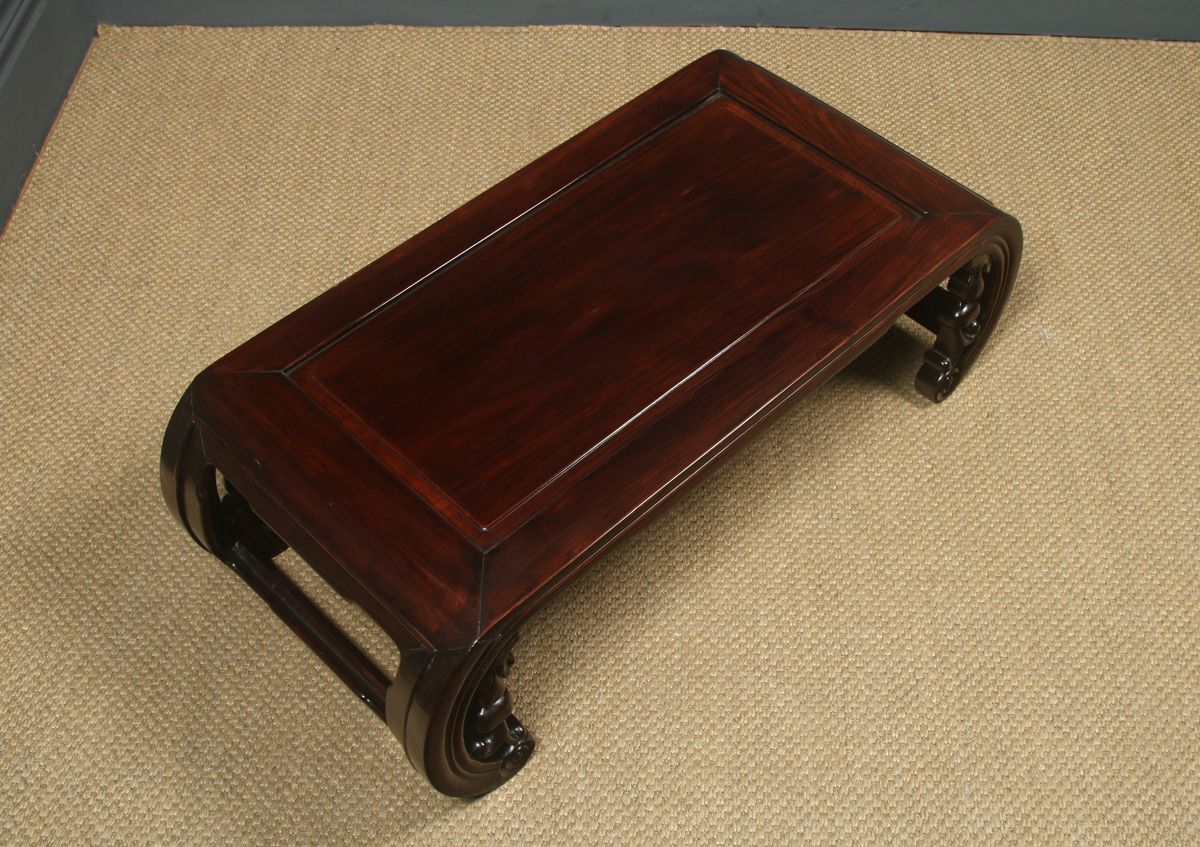 photo vinterior Antique Chinese Asian Hongmu Low Kang / Opium / Coffee Table (Circa 1900)