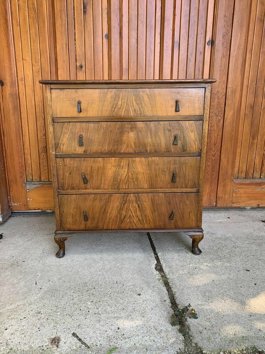 Antique Walnut Bedroom Chest Of Drawers photo 1664.0