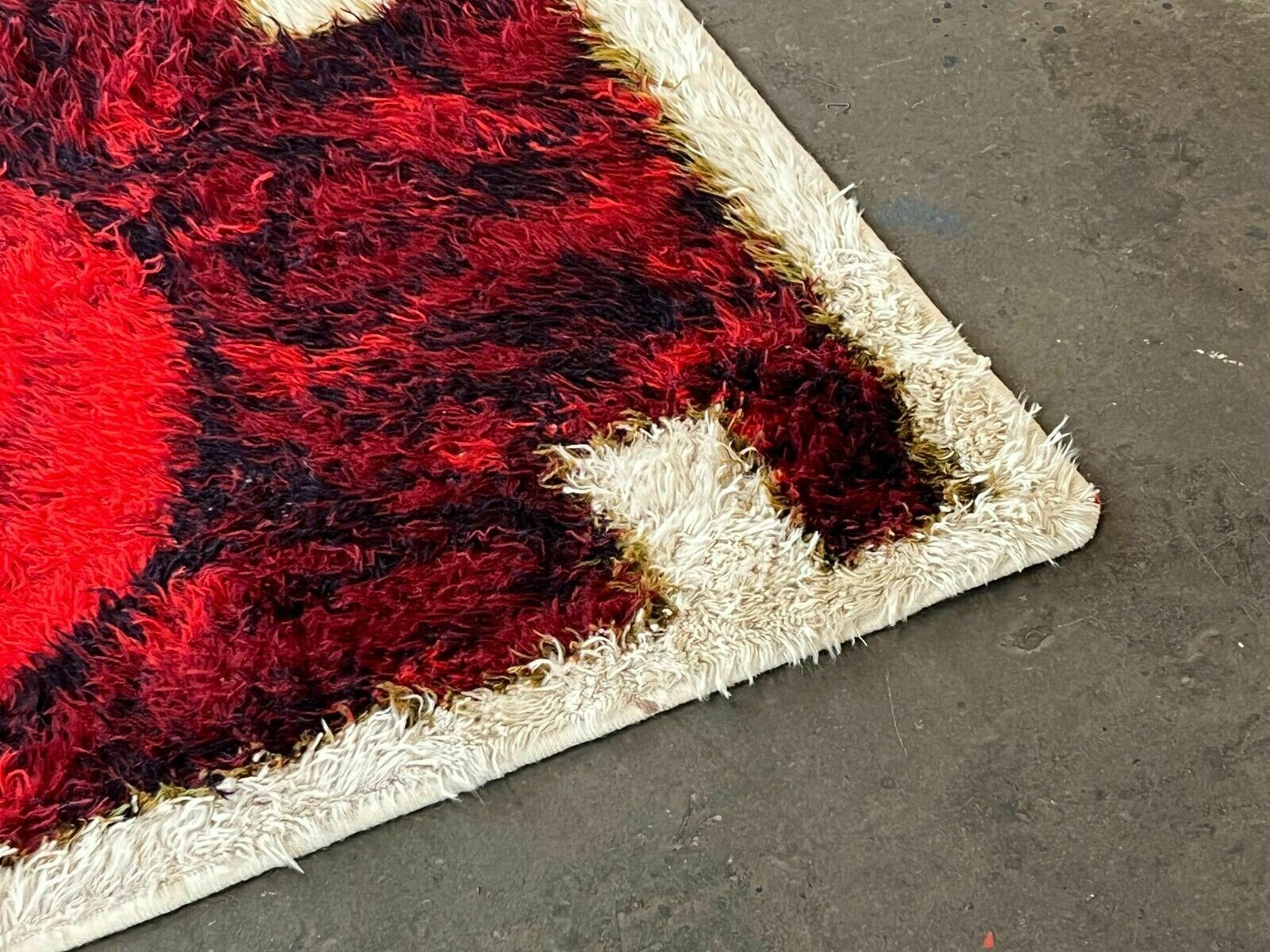 60s 70s Runner Rug Carpet Rug Space Age By Hojer Eksport Denmark Design photo buy